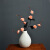 墨斗鱼陶瓷花瓶摆件仿真花插花容器客厅瓷器桌面装饰品美人系列