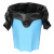 雨林军 手提式垃圾袋 黑色加厚背心式 一次性提手塑料袋 50只/捆 宽43x50cm 中厚 单位：捆