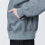 无印良品 MUJI 男式 木棉混 夹克衫春季新款拉链外套AD0VEA4S 中灰色 S 165/84A