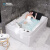 尚雷仕双人情侣家用浴缸嵌入式成人淋浴 亚克力冲浪浴缸智能恒温加热 简约实用（带裙边） 1.7m