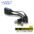 音视频电源3合1传输器 8MP同轴高清 双绞线收发器 监控BNC头 PVDA 插头款