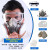 ZUIDID防毒面具全面罩喷漆专用防尘防工业粉尘防护消防防烟放毒氧气 6200防尘毒面具7件套