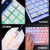 雷柏机械手感键盘鼠标套装游戏台式电脑笔记本有线办公 合金面板-字符发光白色键盘+鼠