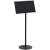 安赛瑞 餐牌夹 餐厅菜牌不锈钢台卡架 自助餐菜名展示架桌签 25cm 黑色 7I00392