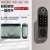 免布线小区指纹密码锁电子锁磁卡感应锁公寓家用出租屋刷卡电控锁 指纹+刷卡+密码+微信开锁+