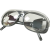 自动变光电焊面罩电焊眼镜电焊防护面屏头戴式氩弧焊焊工电焊帽烧焊接防护面具眼镜 BX-5黑色面罩+灰色 灰色眼镜【1副】