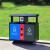 pocatwer 镀锌板两分类 新国标不锈钢分类户外垃圾桶室外垃圾箱上海干湿分类环卫垃圾桶