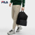 斐乐（FILA）男士背包2024春新款时尚潮流休闲书包大容量双肩包 正黑色-BK XS