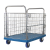 赛劦特塑料板车固定围栏小推车手推车仓库拉货车拖车超市搬运车SXT-2081 600*900mm 300kg 聚氨酯轮