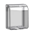 标燕（Biuyum） 86型浴室开关卫生间插座防水盒防水罩 插座保护罩透明 明装防溅盒 超薄款-白色【粘贴款】