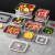 龙士达食品级不锈钢保鲜盒水果便当带饭盒冰箱专用抽真空密封收纳盒家用 白色 长方形 400ml