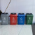 途百摇盖垃圾桶40L蓝色大号带盖垃圾桶可回收户外小区办公分类垃圾箱塑料翻盖垃圾桶