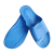 SPU防静电拖鞋 蓝色方形ESD蓝标款 夏季电子厂无尘车间防臭防滑工作鞋 蓝色 42码 AMS702