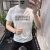 酷奇欧洲站男士新款短袖T恤时尚潮流个性欧货男装圆领半袖印花打底衫 桔色 M 90-115斤