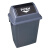 塑料户外大号65L50L加厚小区环卫室外脚踏果皮箱收纳分类桶 30L垃圾桶(灰色) 通用