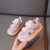 DISNEY迪士尼男童镂空网面运动鞋儿童鞋夏季女童软底半凉鞋小童防滑板鞋 粉色 23
