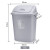 定制摇盖垃圾桶大容量30L40L60L户外物业带盖厨房商用特大号教室 加厚65L灰色有盖