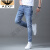 AEXP阿玛EA7XP尼旗下天丝棉薄款牛仔裤男韩版直筒潮流薄款男士长裤子 深蓝 31