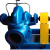 S型农业蜗壳单级卧式离心水泵 中开排涝大流量双吸管道离心泵 150S-78