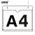 安赛瑞 亚克力悬挂吊牌 仓库标识牌车间分区分类指示牌 A4（上开口款） 1H03191