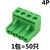 5.08mm凤凰插拔式PCB接线端台KF2EDGKMSTB2.5ST接线柱 2EDGK-5.08-4P(50只)