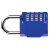 聚远（JUYUAN）密码挂锁【蓝色】户外防水防锈门锁行李箱密码锁 5个