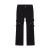 弗洛芊裤子潮流女ins美式高街韩版vibe风设计感绑带微喇叭裤黑色直筒牛 黑色 高品质 XS