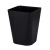 创意分类素色无盖垃圾桶家用客厅卧室卫生间厨房大小号垃圾筒纸篓 黑色 大号