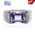 ZBJP紫水晶925银戒指 设计师款戒指戒环夸张纤细夸张古风轻奢男士指 其他圈号或指围(
