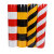 红白黑黄路桩反光膜带 交通安全柱子电线杆超强级EGP反光膜 警示柱反光贴带 超强二红二白80cm*1米长