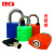 久工保 电力表箱锁梅花塑钢锁通用钥匙挂锁计量箱锁 JGB-DLS057 （把） 35锁体 标准勾（梅花钥匙款）*10把
