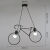OQD自行车灯吊灯北欧美式创意个性自行车吊灯咖啡厅艺术餐厅儿童房走 自行车黑色不带灯泡