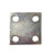 定制适用圆孔镀锌铁板钢板预埋件钢板钢管底座四孔立柱幕墙配件非 120*60*5（数量10）