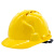 盾守安全头帽工地男建筑工程国标施工加厚工人玻璃钢防护头盔定制印字 三筋透气 黄色