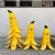 香蕉警示锥温馨提示小心地滑小心台阶禁止停车正在维修警示牌告示定制 90cm香蕉锥(全英文)小心地滑