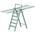 巴芬（BAFEN）铝合金梯子多功能两用人字梯折叠加厚六步梯香草绿