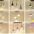 欧普灯具品牌旗舰吊灯客厅灯可换灯泡客餐厅2024新款饭桌氛围感艺术个性 单头黑色玻璃鹿角
