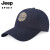 吉普（JEEP）帽子男士潮流韩版棒球帽时尚刺绣鸭舌帽男女情侣款四季百搭帽子A0041 浅米