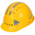 德威狮高强度ABS反光安全帽工地领导施工头盔劳保透气电力工程帽免费印 五筋标准款红色