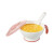 日康（rikang）宝宝辅食碗新生婴儿专用小碗研磨儿童餐具喂水婴幼儿碗勺套装 研磨碗兰