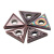 广刃 加工不锈钢专用三角形数控外圆车刀片 TNMG160408-MA-GR7020-10个 