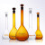 透明A级玻璃容量瓶10 25 50 100 200 250 500 1000ml 棕色梨形量瓶 棕色50ml
