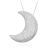 施华洛世奇（SWAROVSKI）女士项链锁骨链Luna pendant月亮气质时尚精致百搭款 节日礼物 White