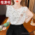 恒源祥（HYX）女新款设计宽松韩版夏装短袖时尚2024年创意感百搭T恤上衣 白色 S(建议80-95斤)