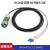 光纤快速连接器 防水IP67光纤圆形航插头插座 DH24型光纤单孔插座