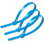 科密 尼龙扎带 活扣多功能理线带绑带 专业自锁式标签束线带 100条/包【蓝色 7.5x300mm】
