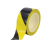汀白 警示胶带PVC黑黄地标线斑马胶带  黑黄 4.8CM宽*33M长 6卷