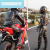 芭库森通勤骑行服摩托车服皮衣套装男女重机赛车冬季保暖防水防摔 白红(裤子)p-08 3xl