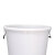 海斯迪克 HK-370 加厚塑料圆桶 大容量圆形收纳桶酒店厨房垃圾桶 白色带盖280L