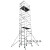 铝合金脚手架直爬梯装修架子单双宽铝合金快装焊接架建筑移动梯子 护栏一对